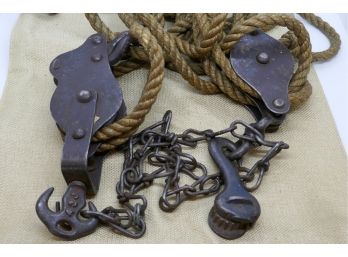 Vintage Double Pulley System #1