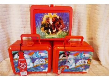 Aladdin, Coca~cola & Masters Of The Universe Lunch Box And Thermos Set