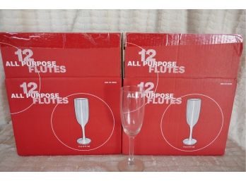 24 Champagne Flutes - New In Original Box