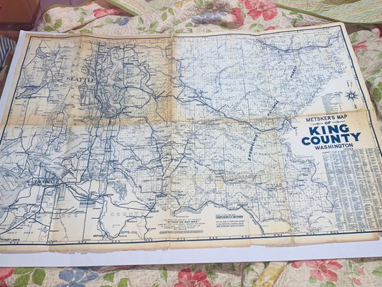 75 To 85 Year Old King County Mwtsker's Map Will Be The Most Viewed Thing In Your Home