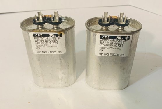 Two High Voltage Condenser Capacitor For Stereo Radio Replacement Build. Replaces Western Electric Components