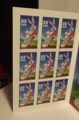 Book Of Uncirculated Bugs Bunny 32 Cent US Stamps