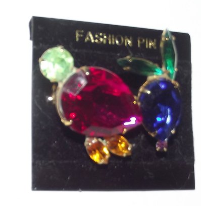 Awesome Multi Colored Crystal Or Plastic Rabbit Fashion PinSeen To Be Cherised By Someone