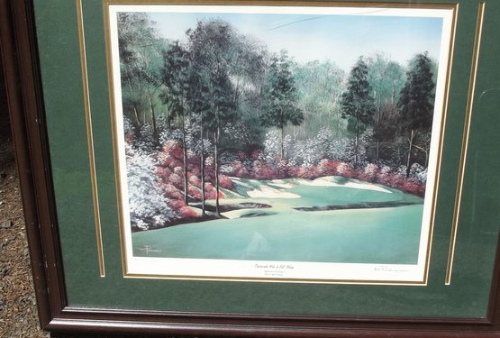 Framed & Numbered Print No. 13 Augusta National Golf Course The  Masters No. 13 Par 5