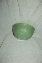 Super Rare 1950's Fire King Jadeite Swirl Pattern Bowl