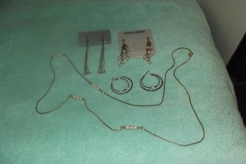 Quality Jewelry Lot  W/ 2 Dangling Earrings & Matching Necklace & Earring Set