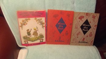 3 AA Milne Books (2)Winnie The Pooh & When We Were Young