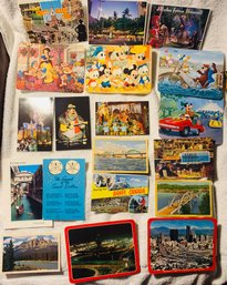 Nice Assortment Of Post Cards With Lots Of Mint Disney 1's From The 1970's