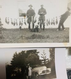 1930 40's Hunting Photos With Birds Dogs Fishing & The Hindenburg