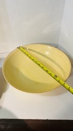 Large Tag 14' Cream Color Bowl. Lots Of Possible Applications.