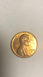 1972 -S Lincoln Memorial Penny