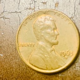 1963-D Lincoln US Penny Bad Strike
