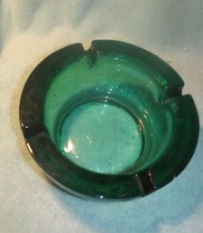 Blenko Large Very Heavy Ashtray Circa 1960