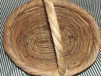 Well Made Wicker Basket With Handle
