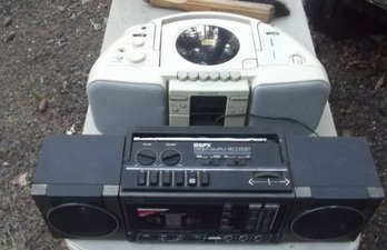 Two Boom Boxes GPX W/ Cassette & Sony Big Bass W/ Cd