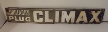 1930's Lorillard's Porcelain CLIMAX Cut Plug Tobacco Sign