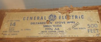 400 Feet Of GE Deltsasbeton Stove Wire Smokeless Type AA Asbestos Coated Wire