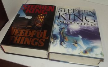 Needful Things & Dreamcatcher 2 Stephen King Novels HB With DJ 's