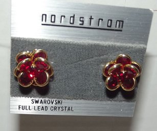 Two Swarovski Crystal Earrings Sets A Nordstrom One And A Rare R. Mondle Pair Of Earrings Look @ Both Pics