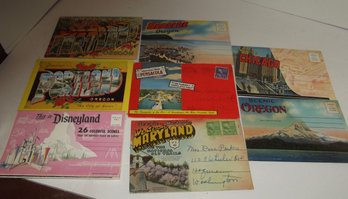Large Group Of Post Card Books. Multi Photo Post Card Assortments