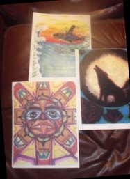 THREE Prints Of A Trio Of Mike Krise Classic Paintings This Is Such A Great Deal And Introduction To His Art