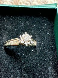 14k Gold Diamond Engagement Ring