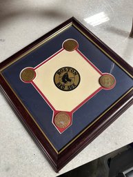 Highland Mint Red Sox Bronze Medallion Plaque