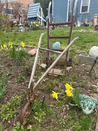 Antique Garden Plow And Dolly