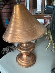 Hammered Copper Lamp