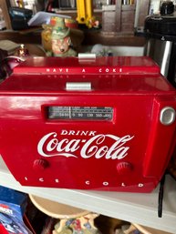 Coke Cooler Cassette Radio