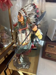Native American Chief Statue