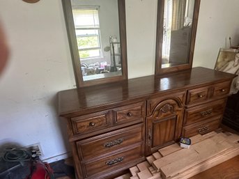 MCM Dresser With Dual Mirrors