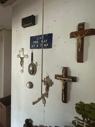 Variety Of Vintage Religious Wall Decor