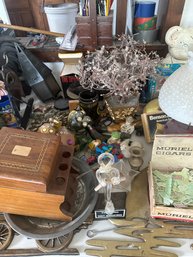 Variety Table Lot Lava Lamp Misc Items