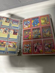 Huge Binder Of 1990s Super Hero And Villain Cards Marvel