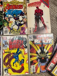 Lot Of 16 Marvel Comics Ghost Rider Silver Surfer Spider Man