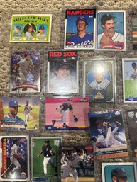 Lot Of Baseball Cards In Plastic Sleeves Babe Ruth Sosa