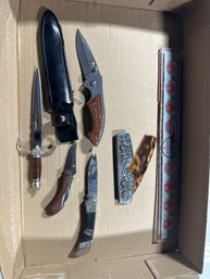 Box Lot Of Knives