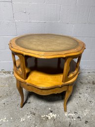 MCM Mid Century Hardwood Side Table