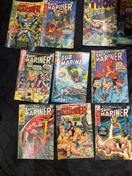 Lot Of 12 Early Comics Submariner Thor 15c
