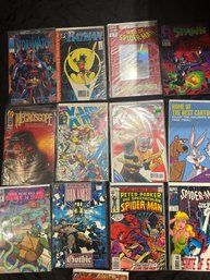Lot Of 12 Comics Spawn XMen Signed Spider Man