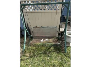 Metal Patio Or Garden Swing Bench