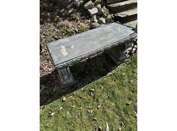 Vintage Concrete Bench Set