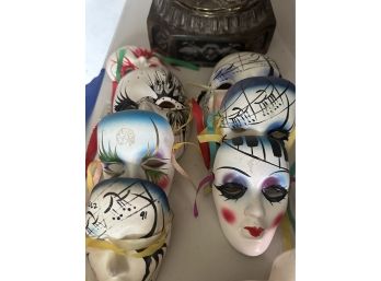 Painted Masks Wall Decor