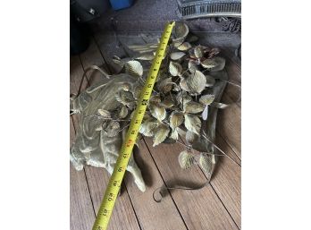 Huge Lot Of Metal Wall Decor Peacocks