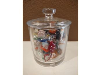 Glass Candies And Jar