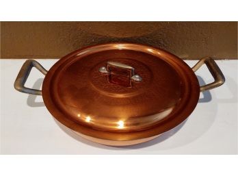 Copper Skillet W/Lid