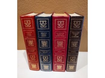 Vintage Leather Cover Book Set