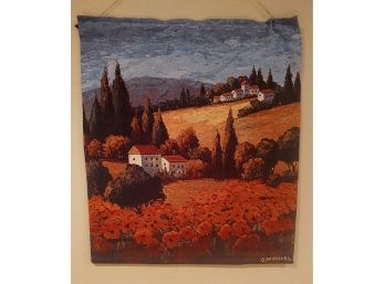 Tuscan Landscapes Tapestry W/Rod