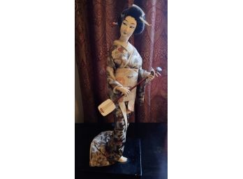 Vintage Japanese Doll W/guitar